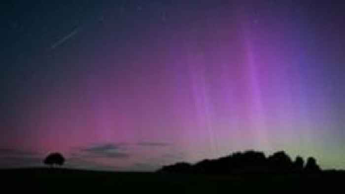 Photos capture night of Northern lights and Perseid meteor shower