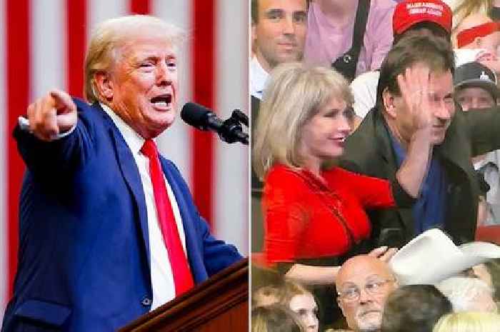 Donald Trump touts golf icon Sir Nick Faldo for White House job as ex-stripper wife grins