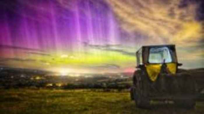 Northern Lights and meteors illuminate night sky