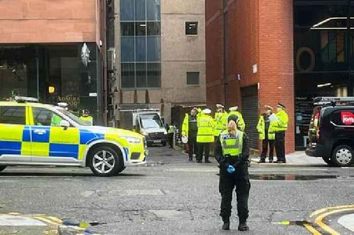 Woman hit by car in Glasgow city centre as police lock down area