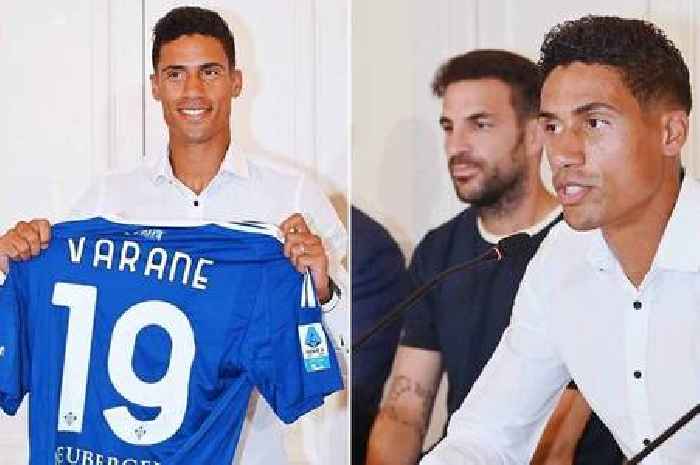 Man Utd fans say their 'injury curse' continues as Raphael Varane forced off at new club