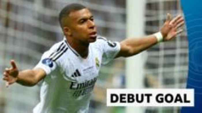 'Superstar' Mbappe scores first goal for Real Madrid