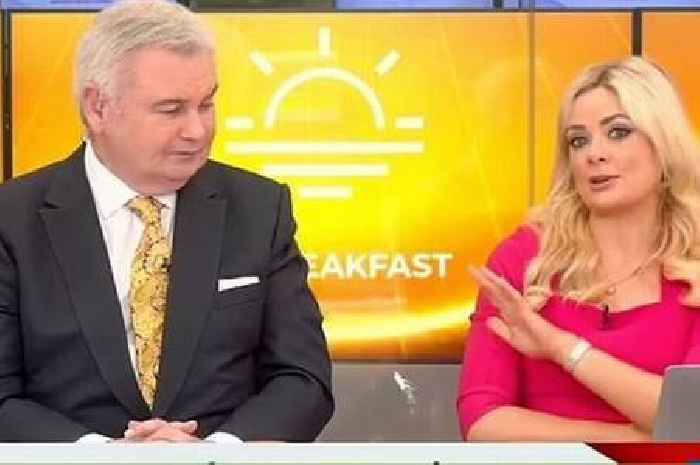 Eamonn Holmes leaves GB News co-star red-faced as he asks about her breasts live on air