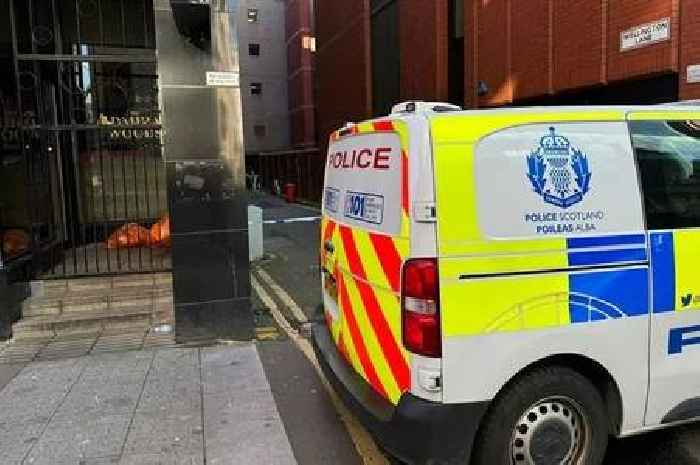 Police remain on Glasgow city centre scene 20 hours after woman hit by car in lane