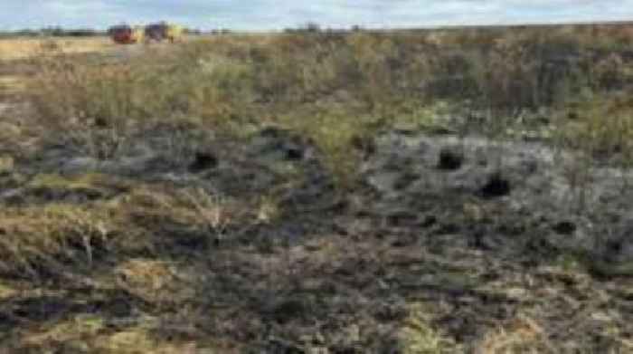 Crops destroyed in 'rapidly' spreading field fire