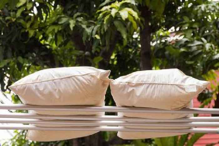 Yellow stains on pillows cleaned 'in minutes' with £4.99 ingredient that's not bleach