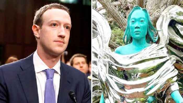 'Husbands everywhere are shaking': Zuckerberg reveals giant statue of wife