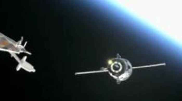 Watch supplies get delivered to astronauts stranded in space