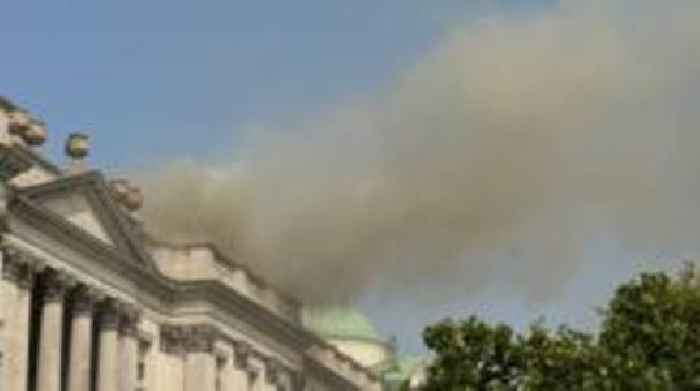 Relief as gallery opens, but rest of Somerset House still closed after fire