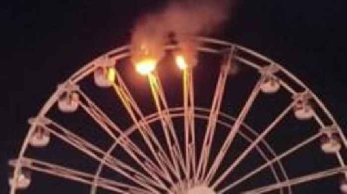 Ferris wheel blaze in Germany injures several people