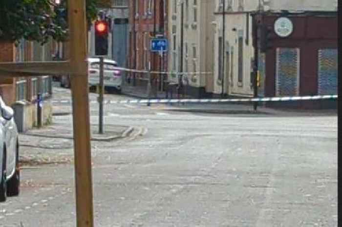 Derby city centre street cordoned off as two people taken to hospital after assault