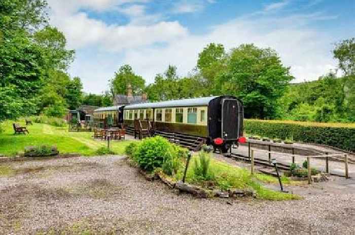Former Victorian railway station up for sale with its own vintage carriages