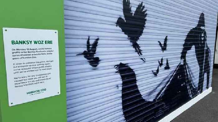 London Zoo removes Banksy artwork