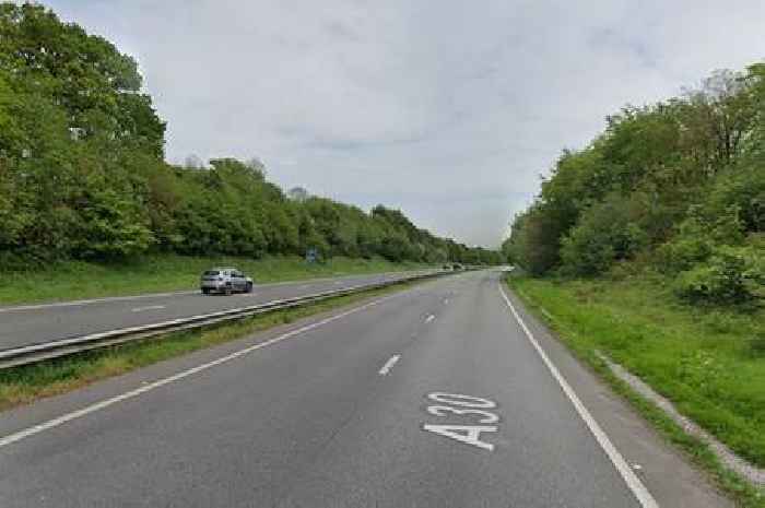 Live A30 traffic after car spins around in crash on outskirts of Exeter
