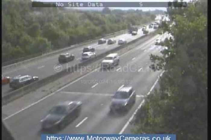 Live: M5 tailbacks after vehicle flips over in Devon at rush hour