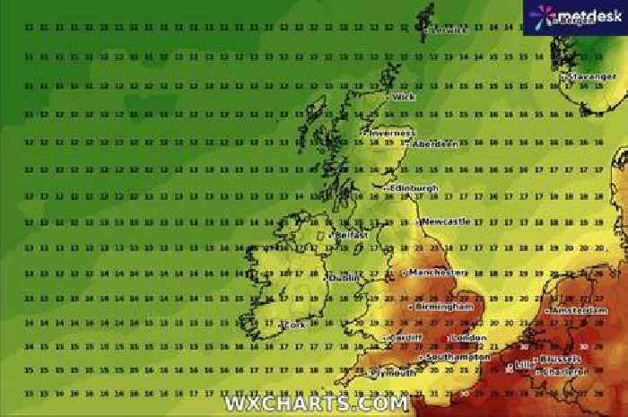 Exact date highs of mid-30s to hit UK in late August temperature spike