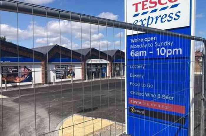 Opening date for new Nottinghamshire Tesco Express on site of disused garage