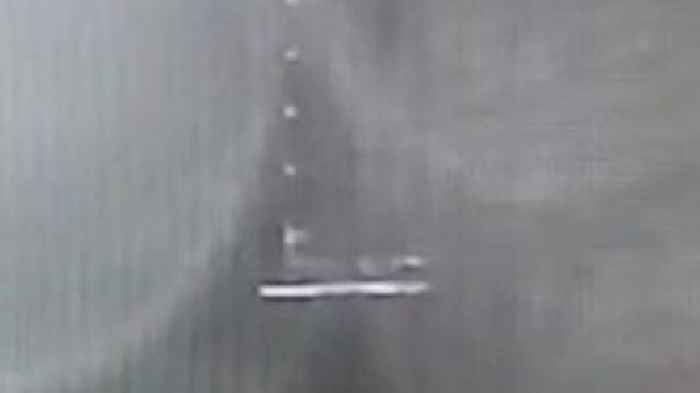 CCTV captures moment before British superyacht sinks