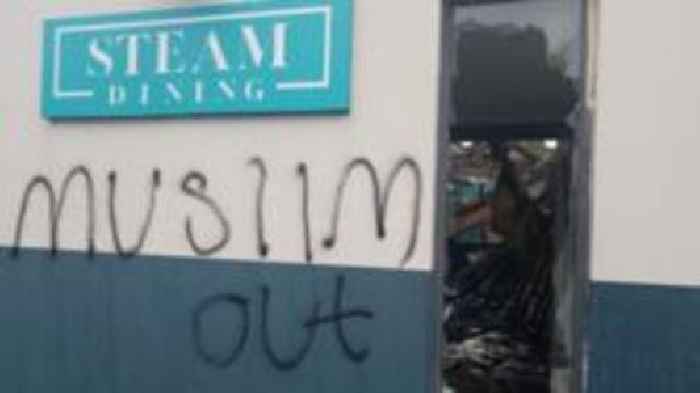 Race hate attack on Newtownabbey business