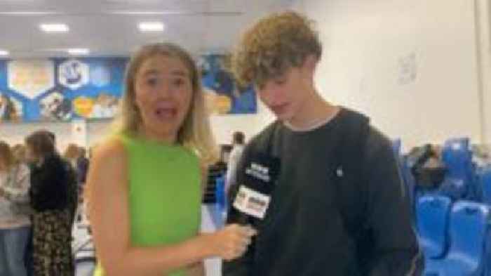 Watch as students open their GCSE results