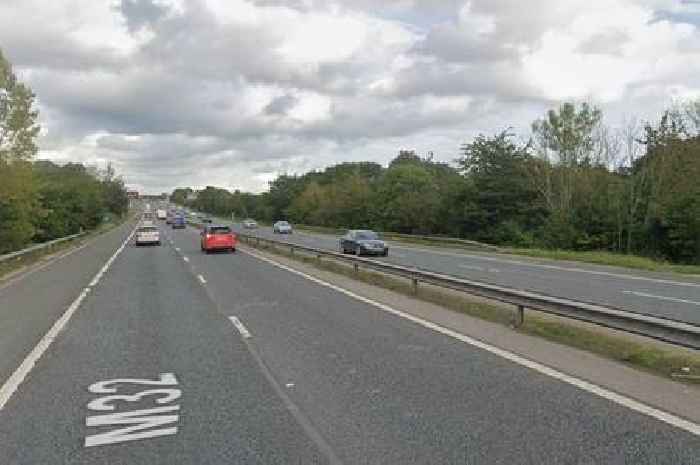 Live: M32 crash blocks motorway and causes long delays