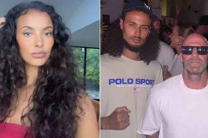 Maya Jama and lookalike brother spotted with Jason Statham in Ibiza