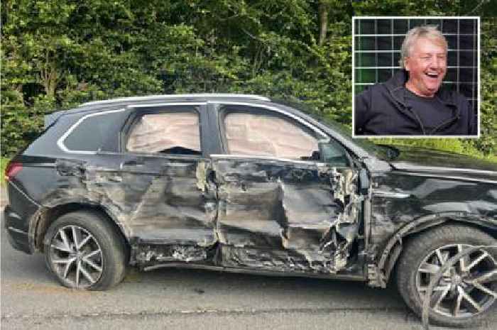 Football legend Frank McAvennie 'lucky to be alive' after sleeping driver smashed into car in horror crash