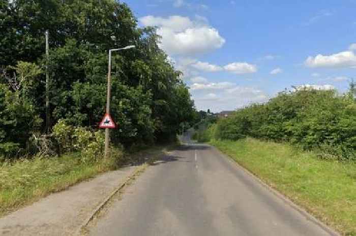 Air ambulance lands after crash between car and van on busy country road in Derbyshire