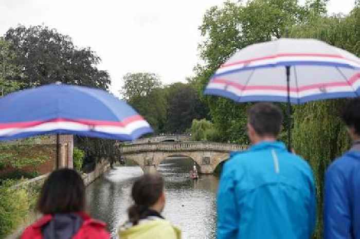 Exact times Met Office predicts heavy rain will hit Cambridgeshire amid Storm Lilian