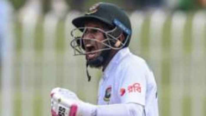 Bangladesh win first Test after Pakistan collapse