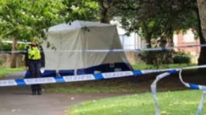 Murder arrests after man's body found in park