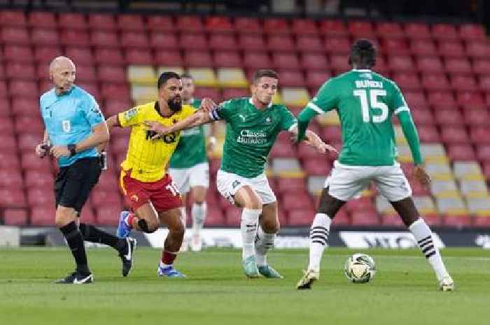 Plymouth Argyle well beaten by Watford in disappointing Carabao Cup exit