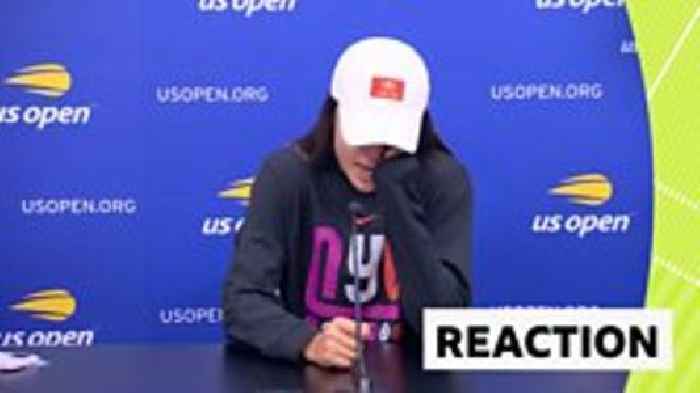 'I feel down' - Raducanu fights back tears after US Open defeat