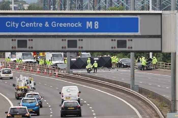 Man in court over M8 crash involving police car faces nine road traffic offences