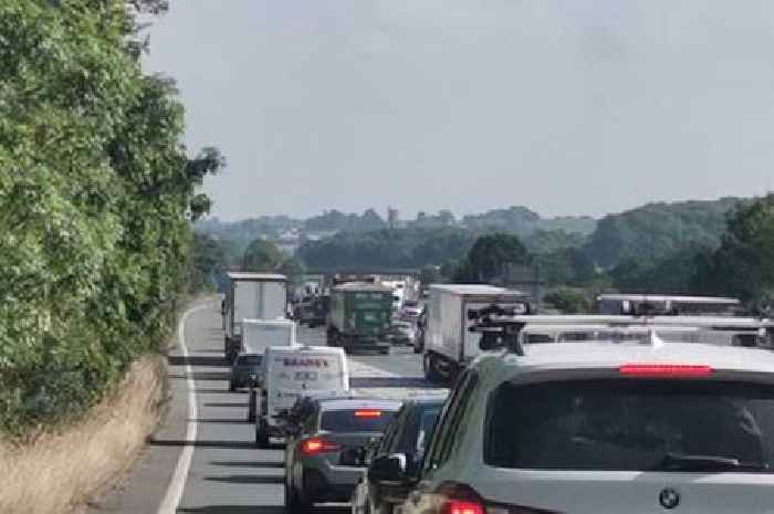 Live: M5 multi-vehicle crash shuts lane with hour-long delays