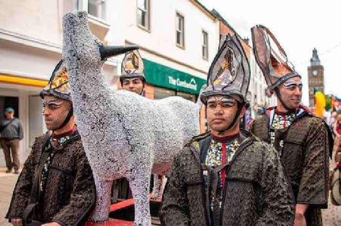 Colourful performance of Rite of the Salty Coo grabs attention in Dumfries