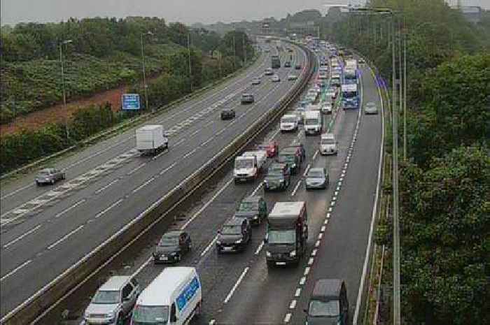 Live: M5 lanes closed after lorry overturns near Bristol