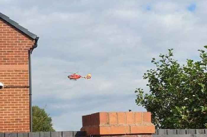 Live updates as air ambulance lands at Stoke-on-Trent cricket club