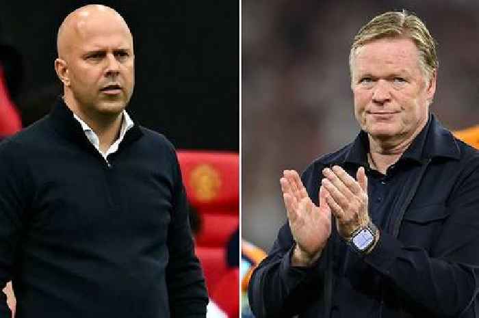 Ronald Koeman claims Arne Slot is 'lucky' after seeing Liverpool thrash Man Utd