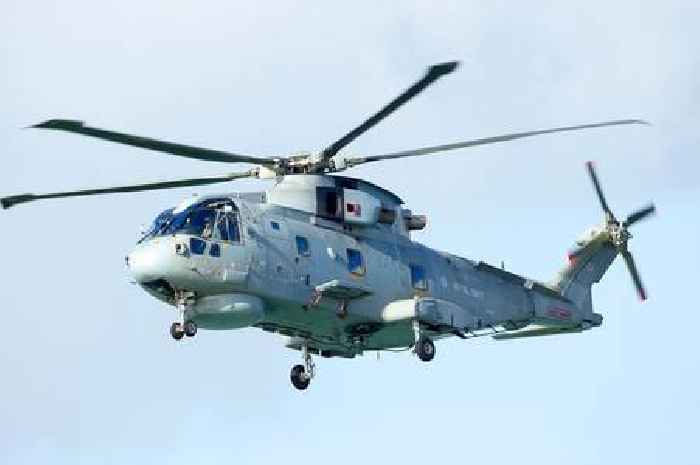 Person dies after Royal Navy helicopter ditches in English Channel