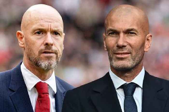 Zinedine Zidane casts watchful eye over club training session as Erik ten Hag Man Utd future in doubt