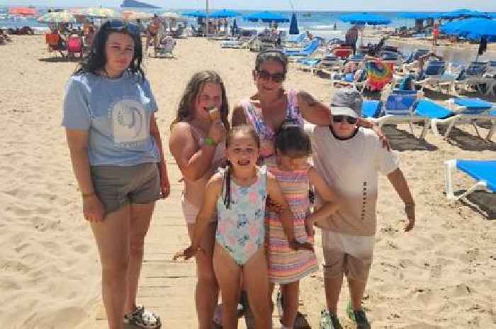 Single mum-of-five takes kids to Benidorm as schools return and says - 'I'll fight any fine'