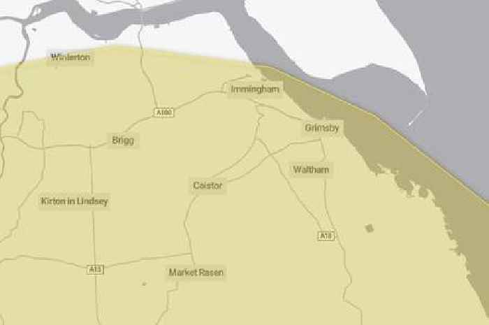 Northern Lincolnshire weather warning with 'heavy, thundery rain' forecast