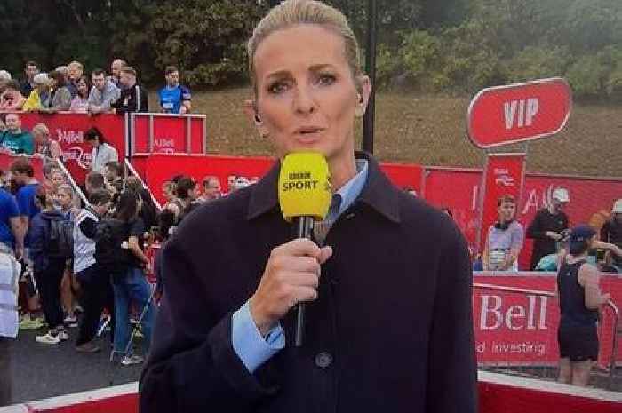 Gabby Logan pauses BBC's Great North Run coverage to make a tragic announcement