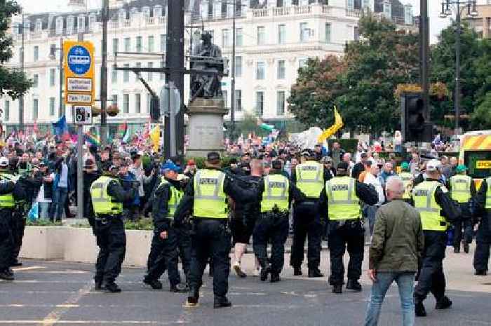 Two men charged after far-right clash with anti-racism group at Glasgow protest