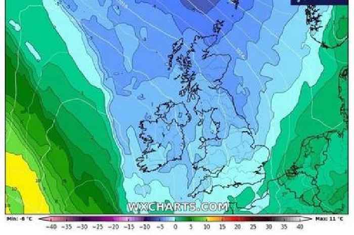 Arctic blast will hit UK in hours as temperatures to plummet to near freezing