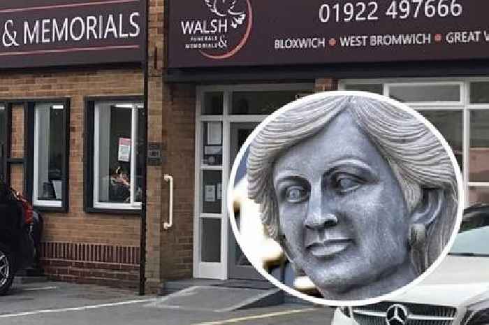 Mystery as 'creepy and demonic' black Princess Diana statue removed from home of 25 years