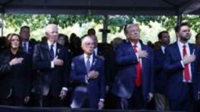 Harris and Trump both attend 9/11 memorial in New York