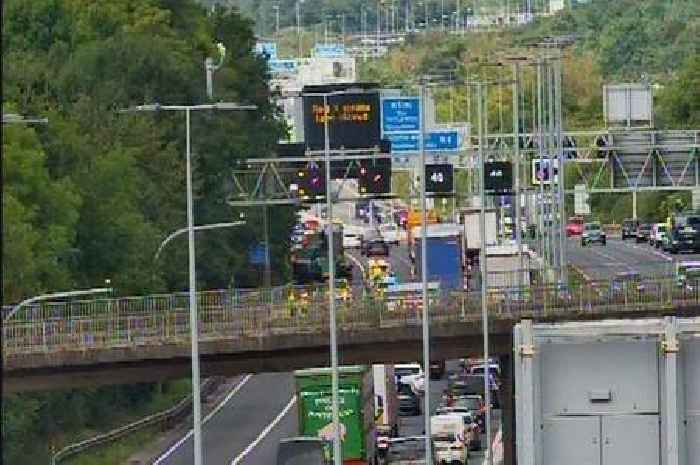 M4 traffic live: Two-van crash causing huge delays