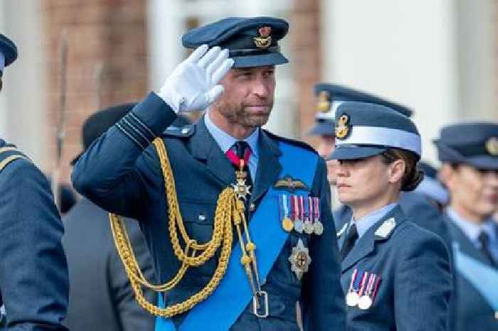 Prince William visits RAF College Cranwell and warns new officers of 'future threats'